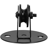 HOLIDYOYO Seilrollen Pendelleuchte mit Eisen Rollen Höhenverstellbare Kronleuchterhalterung für Lampenkabel Leise und Universelle Deckenbefestigung