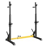 LIFERUN Squat Rack Hantelständer, Kniebeugenständer, verstellbare Langhantelablage höhenverstellbar, Multifunktions Barbell Rack für für Sportstudio Zuhause Gewichtheben Bankdrücken bis 250 kg