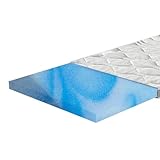 Topper Comfort XL 10cm - Härtegrad H2 - Matratzentopper, Matratzenauflage aus Kaltschaum in Allen Größen - für alle Matratzen, Betten und Lattenroste geeignet (200x200 cm)