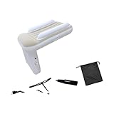 Säuglingsflugzeugmatratze Soft Flocking Leitplanken PVC Compact Storage Easy Setup Für Familienurlaubsreisen Faltbare Babybett Für Camping