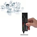 Fafeicy Diamond Tester Pen Hohe Genauigkeit, Moissanite Pen Jeweller Testing Tool mit 30-facher LED-Vergrößerung für Schmuck