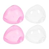 UPKOCH 4 Stück Teiliges Schnullerbox Robustem PP Tragbare Aufbewahrung für Babysauger Leichtes Staubdichtes Reiseetui Transparent und Rosa für Kleinkinder und Unterwegs
