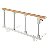 Gdmokle Bettgitter für Ältere, Faltbare Rausfallschutz Sicherheits Bettschutzgitter, Stabile Metall Bewachen Assist Griff für Erwachsene Heimpflege, Krankenhaus, 95x40cm