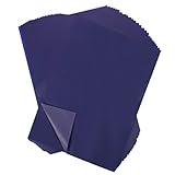 Gitua 100 Blatt Kohlepapier, A4 Blau Pauspapier DIY Handwerk Transferpapier für Holz Papier Segeltuch Glas Keramik und Andere Oberflächen,Blau