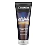 John Frieda Midnight Brunette Color Deepening Shampoo, 250 ml, Farbablagerungs-Shampoo, braunes Haar