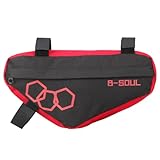 NVOQILIN Fahrrad-Dreieck-Rahmentasche, Fahrrad-Oberrohrtasche, dreieckige Tasche, Fahrradwerkzeugsattel für Rennräder und Mountainbikes, Vorderrohr, Fahrradaufbewahrungszubehör
