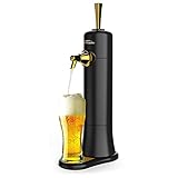 Bierspender mit Ultraschall-Vibrationsschäumer und Kühlfunktion, ideal für Zuhause Draught Beer Pump Desktop Use, für Bierliebhaber