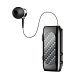 Büro Headset Bluetooth Handy Lavalier Kopfhörer Kabellos mit Mikrofon Freisprecheinrichtung Freisprechanlage Auto Bluetooth Ohr Wireless Headphones Earbuds Einziehbar Drahtlos Ohrhörer für Business