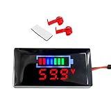 Batterie-Monitor 12 V, Auto-Batterie-Monitor, Batterieanzeige, Spannungsanzeige, Voltmeter, Voltmeter mit LCD-Display für Familie, Freunde, Zuhause, Muttertag, Büro