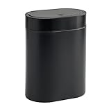 Touch-Top-Mülleimer Ikea BROGRUND Abfalleimer für Bad und Küche - 4 Liter - 21x14x27cm - aus Metall - schwarz