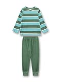 Sanetta Jungen Nicki Schlafanzug, grün gestreift 233594 gr.152