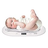 Grundig Babywaage Digital - Waage Max. 20 Kg - Personenwaage mit LED Anzeige - Baby Waage mit Tarafunktion und Display - Inkl. Batterien - Weiß