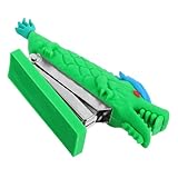 SHINEOFI Mini Drachen Heftgerät Grün Tragbarer Schreibtisch Hefter Niedliches Cartoon Design und Leicht Geeignet für Schule Büro Studenten und Zuhause Vielseitig Einsetzbar für Dokumente
