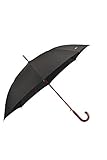 Samsonite Wood Classic S - Man Auto Open Regenschirm, 98 cm, Black