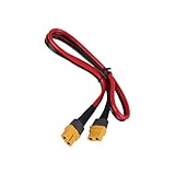 Greabuy XT60 Stecker Buchse auf Buchse Adapterkabel 12AWG Silikonkabel für Batterieladeverlängerung