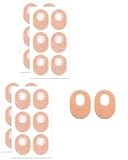 FUGLUS 4 Stück Hühneraugen Druckschutzringe,Fußpflege Hühneraugen Pflaster,Druckstellen Pflaster Füße,Hühneraugen Alterswarzen Hühneraugenringe für Blasen Hornhaut Fuß Hautton