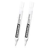 Auto Reifenmarkierungsstift,Wasserdichte Marker-Stifte,Weißer Lackstift Marker Wasserdicht,Permanentmarker Reifen Lackstifte DIY Reifenstift Reifenmarker,Permanentlack,Autoreifen,Weiß,2 PCS