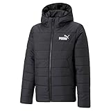 PUMA Jungen ESS Hooded Padded Jacket Wattierte Jacke, Schwarz, 164