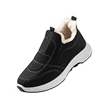 Generisch Sneaker Herren Damen Winter Sportschuhe Stiefeletten Bequem Rutschfeste Orthopädische Schuhe Leicht Kurzstiefel Slip On Breite Stiefel Kurze Winterstiefel