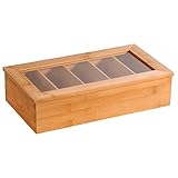Kesper | Teebox, Material: Bambus, Maße: 36 x 20 x 9 cm,...