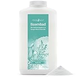 effective nature Basenbad - basisches Badesalz mit Sango-Meereskoralle & Edelsteinpulver - ergiebiger Badezusatz fürs Vollbad, Sitzbad & Fussbad - Wellness & Regeneration nach dem Sport - 2800 g