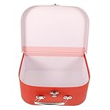 NOLITOY Schmuckkästchen Im Kofferformat mit Deckel Dekorative Aufbewahrungsbox aus Eisen und Papier Praktische Aufbewahrungslösung für Schmuck Schreibwaren und Wohnaccessoires Tragbar und