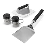 Weber 3400061 Smashed Burger Set, Stainless Steel