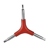 ORFOFE 3 Stück Teiliges Y Förmiges Innen Sechskant Schlüssel Set aus Robustem Stahl Rot Langlebiges Fahrrad Werkzeug für Reparatur und Montage Praktisches Schraubenschlüssel Set mit