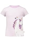 SALT AND PEPPER BY KIDS PARK Mädchen Einhorn Stickmotiv und Pailletten T-Shirt, Lavender, 116/122 cm