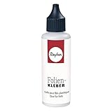 Rayher 3338400 Folienkleber, transparent, Flasche 51g