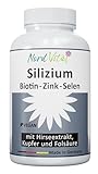 Hochdosiertes Silizium aus Bambus-Extrakt (850 mg), Hirse-Extrakt, Biotin, Zink, Selen, Kupfer, und Folsäure - organisches Silicium mit hoher Bioverfügbarkeit -120 Kapseln -Vegan - deutsche Produktion