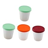 DECHOUS 2 Sätze Eisbecher Dessertbecher Hausgemacht Lagerung Container Behälter Klein Party Nachtisch Eisverpackungsflasche Puddingbecher Pp 4 Stücke * 2