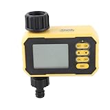 Asixxsix Solar-Sprinkler-Timer, Programmierbarer Wassertimer mit Regensensor für Gartenschlauch-Außenbewässerungssystem