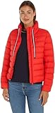 Tommy Hilfiger Damen Daunenjacke Packable Padded Jacket Winter, Rot (Fierce Red), L