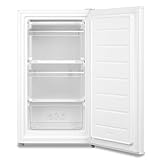COMFEE' RCU60WH2(E) 60L Gefrierschrank senkrecht, 3 Fächer, Eintür, einstellbare Temperatur, umkehrbare Tür, leise, Freistehend, Weiß