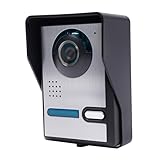 Video Türsprechanlage, Türklingel mit Kamera, mit 7-inch TFT LCD Screen und Nachtsichtgerät, 16 Klingeltöne, Türsprechanlage mit Kamera für 1-Familienhaus, Hotels, Wohnungen, Büros