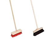 Goki Kinder-Besen-Set 2-tlg. Holz-Besen für Drinnen und Draußen - Spielzeug