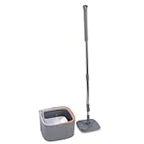 aqxreight Mopp-Eimer-Set mit 2-teiligem Tuch, um 360 Grad Drehbares Mikrofaser-Mopp-Werkzeug, Trocken- und Nass-Bodenwischsystem für zu Hause. Verwenden Sie das Gerät Nur Beim Entfernen des Eimers