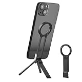 Magnetisches Telefonstativ – tragbarer, faltbarer Aluminium-Ständer mit N52-Magneten, Universal-Elektronikhalterung mit 1/4-Zoll-Schraubsockel, kompaktes Gerät zum Telefonieren, Filmen, Vlogging