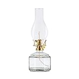 Moddeny 11,02 * 3,74 Zoll Petroleumlampe Amerikanische Vintage Öllampe Laterne Retro Transparente Öllaterne Glasmetall Einstellbar Pferdeöllampe Beleuchtung Atmosphärenlicht Für Wohnzimmer Esszimmer