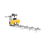 MSW MSW-WOOHS-7HP Blockbandsäge 7 PS 2800 U/min Rollbahn 3 m Benzin Blochbandsäge Blockbandsägewerk Blockbandsäge Sägewerk