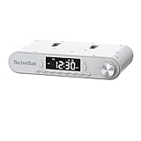 TechniSat Viola Küchenradio - Unterbau Radio mit UKW/FM, LED Display, Arbeitsleuchte, Timer, Bluetooth, Weckfunktion, Freisprecheinrichtung, 5 W Lautsprecher