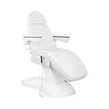 Physa Elektrische Kosmetikliege 3 Motoren 300 W 203 x 62 x 64-86 cm 150 kg weiß Massageliege elektrisch höhenverstellbar Behandlungsliege Therapieliege