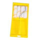 NUOBESTY 1 Satz Malwerkzeugset Rollen glättend Wandmalerei Werkzeuge Lackwalzen Pinselrolle Malerbedarf für zu Hause Zubehör für Wandmalerei superfeine Faser Yellow