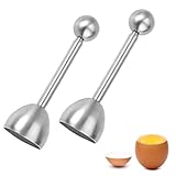 2 Pcs Eieröffner Mit Kugel, Eierköpfer Aus Edelstahl, Werkzeug Für Harte Und Weiche Eier, 38mm