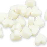 Florex Schafmilchseife mini mini Herz Classic Weiß 100 Stück im Organzasäckchen Seife Gastgeschenk Gastgeschenk Hochzeit Taufe Kommunion
