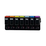 Medikamenten Pill Organizer | 7 Tage Reise Pillendose | Tragbare Aufbewahrungsdose Für Nahrungsergänzungsmittel Fischöl,Organisation Für Fischölkapseln