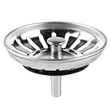 Spülbecken Siebkörbchen, Ø 78 mm Spülbecken Stöpsel für Spülbecken, Siebkorbeinsatz Kompatibel mit Blanco Siebkörbchen Spüle, Zubehör für Küchenspüle Ersatzteile Siebkorb Spüle