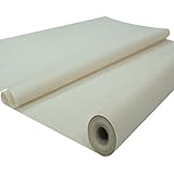 Sensalux Tischdeckenrolle, Oeko-TEX® 100, abwaschbar, 40m lang (Farbe + Größe wählbar), Creme, 1m x 40m, Tischtuch, Meterware, Tischwäsche, stoffähnliches Vlies, für Party, Catering, Vereinsfeier