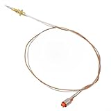 Kupfer-Thermoelement-Gasbrenner-Schraube mit Kupferherd für mehrere für Einbau-Kocher, präziser 33 mm Kopf, 45 mm Kopf oder Sabaf-Drahtlängen 35 cm/40 cm/70 cm (kurze Nadel 70 cm)